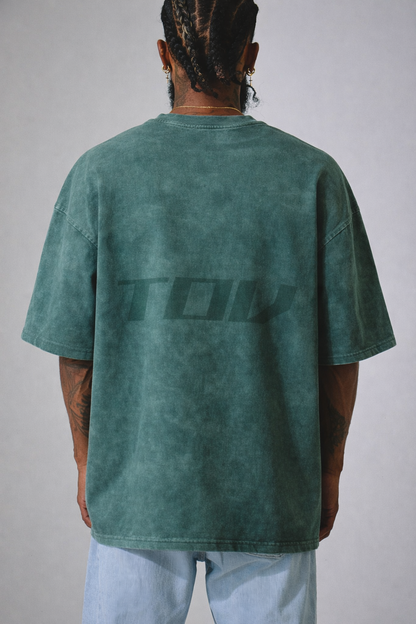 Camiseta Oversized Acid Wash Basica