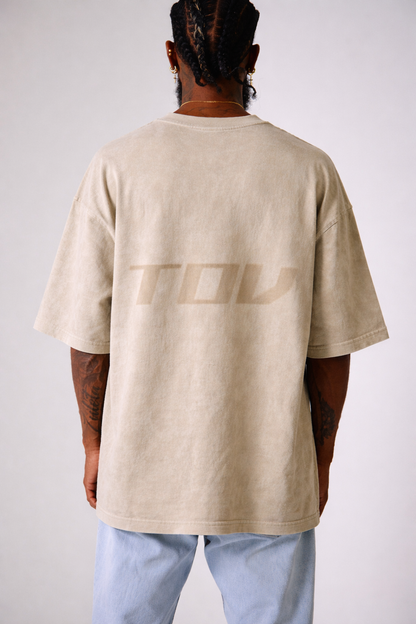 Camiseta Oversized Acid Wash Básica