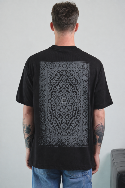 OVERSIZED TOV ESTAMPADA - NEGRO