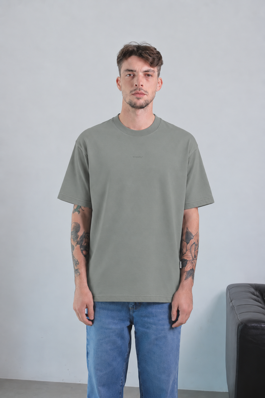 OVERSIZED TOV ESTAMPADA - GRIS