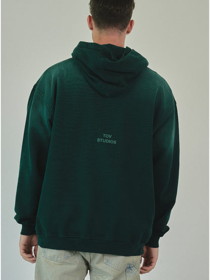 HOODIE DESGASTADO - VERDE