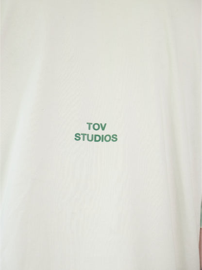 CAMISETA OVERSIZED PINTADA - VERDE