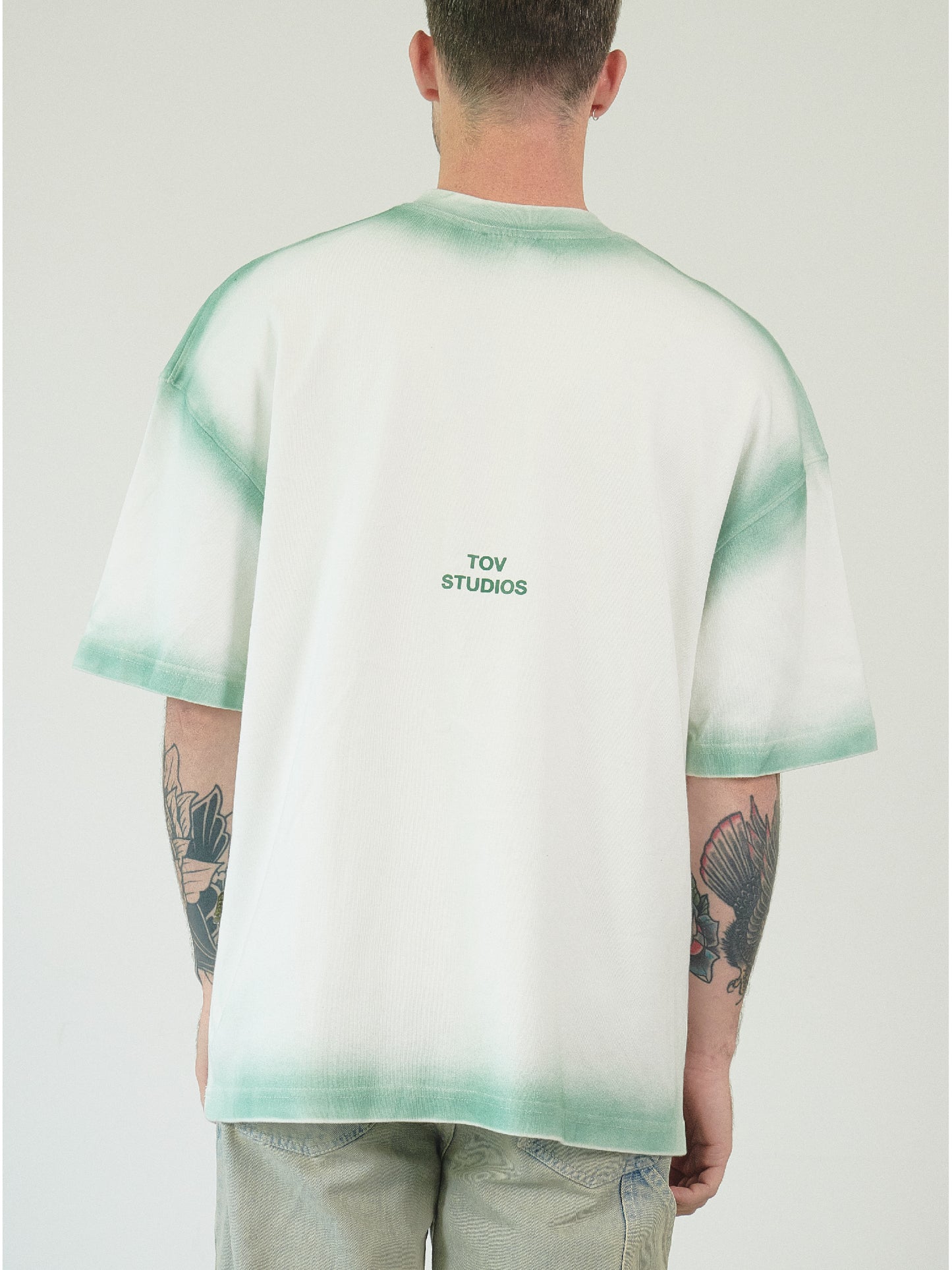 CAMISETA OVERSIZED PINTADA - VERDE