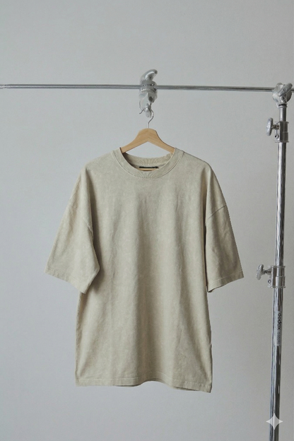 Camiseta Oversized Acid Wash Básica