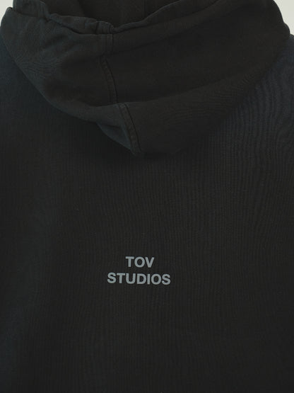 HOODIE DESGASTADO - NEGRO